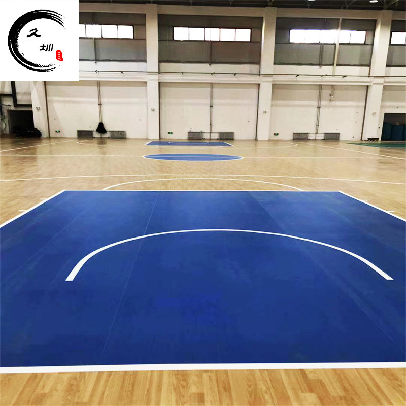籃球場地膠室內(nèi)體育場館專用pvc塑膠運動地板防滑彈性籃球場地墊 推薦款 楓木紋N4.5mm